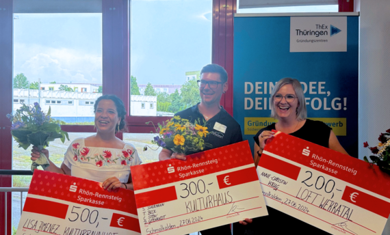 Gewinner innen Gruendungsideenwettbewerb Suedwestthueringen