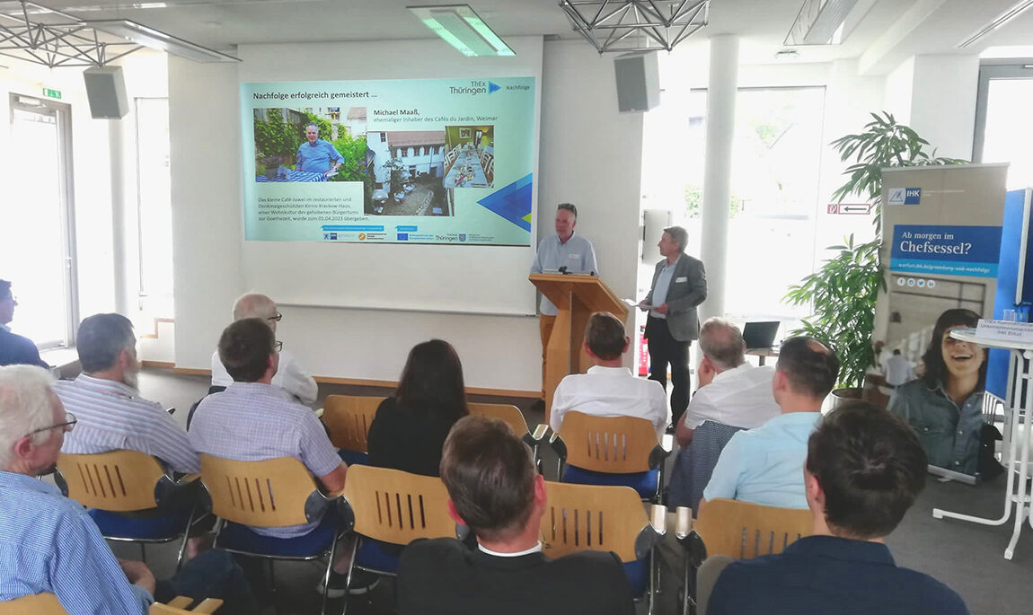 Roadshow Unternehmensnachfolge Michael Maass La Tarte Weimar klein